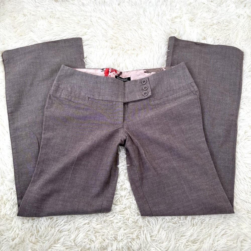 Vintage Y2K Low Rise Flare Pants Trousers Size 9 Office Siren Indie Sleaze 2000s